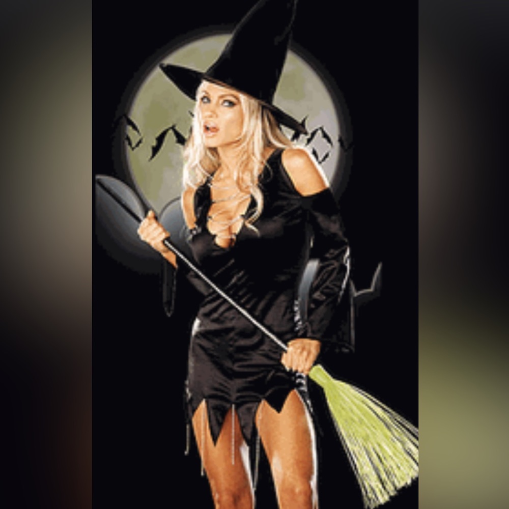 Rhinestone witch adult costume Small 3 wishes Halloween Sexy
